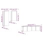 vidaXL Set de muebles para TV 4 pzas madera contrachapada marrón roble