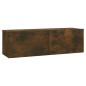 vidaXL Juego de muebles de pared para TV contrachapado roble ahumado vidaXL Juego de muebles de pared para TV contrachapado roble ahumado