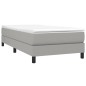 vidaXL Estructura de cama box spring tela gris claro 90x200 cm vidaXL Estructura de cama box spring tela gris claro 90x200 cm
