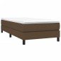 vidaXL Estructura de cama box spring tela marrón oscuro 80x200 cm