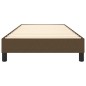 vidaXL Estructura de cama box spring tela marrón oscuro 80x200 cm