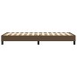 vidaXL Estructura de cama box spring tela marrón oscuro 80x200 cm