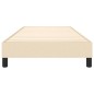 vidaXL Estructura de cama box spring tela color crema 80x200 cm