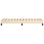 vidaXL Estructura de cama box spring tela color crema 80x200 cm