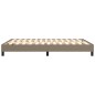vidaXL Estructura de cama box spring tela gris taupe 140x200 cm