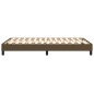vidaXL Estructura de cama box spring tela marrón 120x200 cm