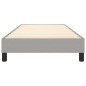 vidaXL Estructura de cama box spring tela gris claro 100x200 cm
