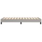 vidaXL Estructura de cama box spring tela gris claro 100x200 cm