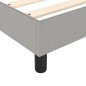 vidaXL Estructura de cama box spring tela gris claro 100x200 cm