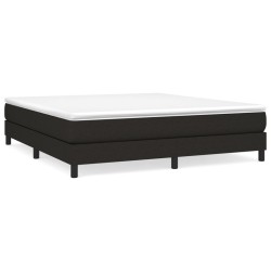 vidaXL Estructura de cama box spring tela negro 180x200 cm