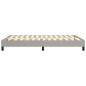 vidaXL Estructura de cama box spring tela gris claro 140x190 cm