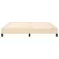 vidaXL Estructura de cama box spring tela color crema 160x200 cm vidaXL Estructura de cama box spring tela color crema 160x200 cm