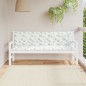 vidaXL Cojines de banco de jardín 2 uds tela Oxford estampado de hojas vidaXL Cojines de banco de jardín 2 uds tela Oxford estampado de hojas