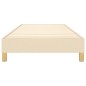 vidaXL Estructura de cama box spring tela color crema 100x200 cm vidaXL Estructura de cama box spring tela color crema 100x200 cm