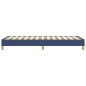 vidaXL Estructura de cama box spring tela azul 90x200 cm