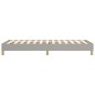 vidaXL Estructura de cama box spring tela gris claro 90x190 cm