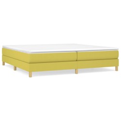 vidaXL Estructura de cama box spring tela verde 200x200 cm