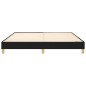 vidaXL Estructura de cama box spring tela negro 180x200 cm