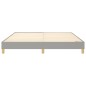 vidaXL Estructura de cama box spring tela gris claro 180x200 cm