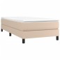 vidaXL Estructura cama box spring cuero sintético capuchino 100x200 cm vidaXL Estructura cama box spring cuero sintético capuchino 100x200 cm