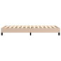 vidaXL Estructura cama box spring cuero sintético capuchino 100x200 cm vidaXL Estructura cama box spring cuero sintético capuchino 100x200 cm