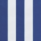 vidaXL Cojín de banco de jardín tela a rayas azul y blanco 110x50x7 cm