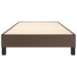 vidaXL Estructura de cama box spring cuero sintético marrón 100x200 cm vidaXL Estructura de cama box spring cuero sintético marrón 100x200 cm