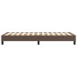vidaXL Estructura de cama box spring cuero sintético marrón 100x200 cm vidaXL Estructura de cama box spring cuero sintético marrón 100x200 cm