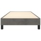 vidaXL Estructura de cama box spring terciopelo gris oscuro 90x190 cm