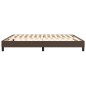 vidaXL Estructura de cama box spring cuero sintético marrón 160x200 cm vidaXL Estructura de cama box spring cuero sintético marrón 160x200 cm
