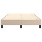 vidaXL Estructura cama box spring cuero sintético capuchino 120x200 cm vidaXL Estructura cama box spring cuero sintético capuchino 120x200 cm