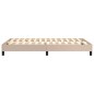 vidaXL Estructura cama box spring cuero sintético capuchino 120x200 cm vidaXL Estructura cama box spring cuero sintético capuchino 120x200 cm