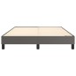 vidaXL Estructura de cama box spring cuero sintético gris 140x190 cm vidaXL Estructura de cama box spring cuero sintético gris 140x190 cm