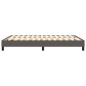vidaXL Estructura de cama box spring cuero sintético gris 140x190 cm vidaXL Estructura de cama box spring cuero sintético gris 140x190 cm