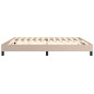vidaXL Estructura cama box spring cuero sintético capuchino 200x200 cm