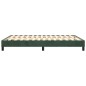 vidaXL Estructura de cama box spring terciopelo verde oscuro 140x200cm vidaXL Estructura de cama box spring terciopelo verde oscuro 140x200cm