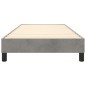 vidaXL Estructura de cama box spring terciopelo gris claro 100x200 cm vidaXL Estructura de cama box spring terciopelo gris claro 100x200 cm