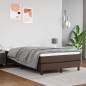 vidaXL Estructura de cama box spring cuero sintético marrón 120x200 cm vidaXL Estructura de cama box spring cuero sintético marrón 120x200 cm