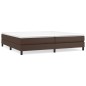 vidaXL Estructura de cama box spring cuero sintético marrón 200x200 cm vidaXL Estructura de cama box spring cuero sintético marrón 200x200 cm