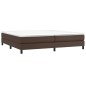vidaXL Estructura de cama box spring cuero sintético marrón 200x200 cm vidaXL Estructura de cama box spring cuero sintético marrón 200x200 cm