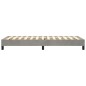 vidaXL Estructura de cama box spring terciopelo gris claro 90x190 cm