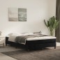 vidaXL Estructura de cama box spring terciopelo negro 140x190 cm vidaXL Estructura de cama box spring terciopelo negro 140x190 cm
