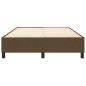 vidaXL Estructura de cama box spring tela marrón 140x200 cm