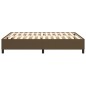vidaXL Estructura de cama box spring tela marrón 140x200 cm