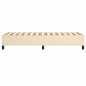 vidaXL Estructura de cama box spring tela color crema 90x190 cm vidaXL Estructura de cama box spring tela color crema 90x190 cm
