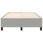 vidaXL Estructura de cama box spring tela gris claro 120x200 cm