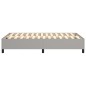 vidaXL Estructura de cama box spring tela gris claro 120x200 cm