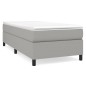 vidaXL Estructura de cama box spring tela gris claro 100x200 cm vidaXL Estructura de cama box spring tela gris claro 100x200 cm