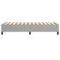vidaXL Estructura de cama box spring tela gris claro 100x200 cm vidaXL Estructura de cama box spring tela gris claro 100x200 cm