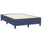 vidaXL Estructura de cama box spring tela azul 120x200 cm